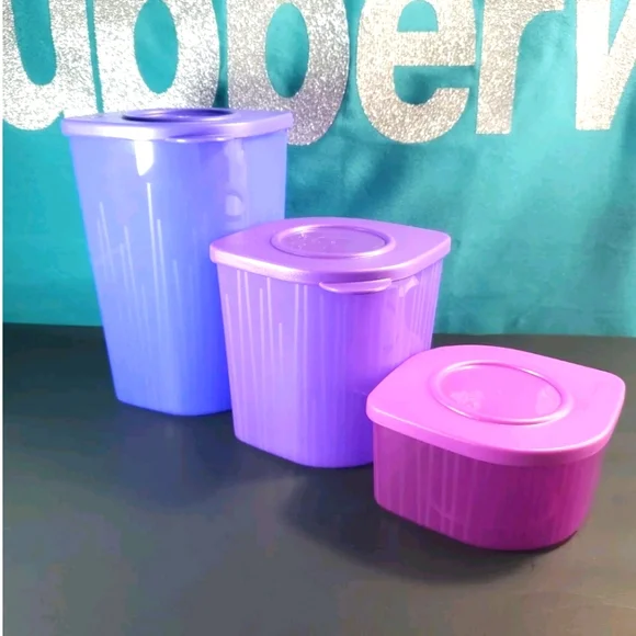 Tupperware | Kitchen | Tupperware Fresh N Cool Set Of 3 Modular